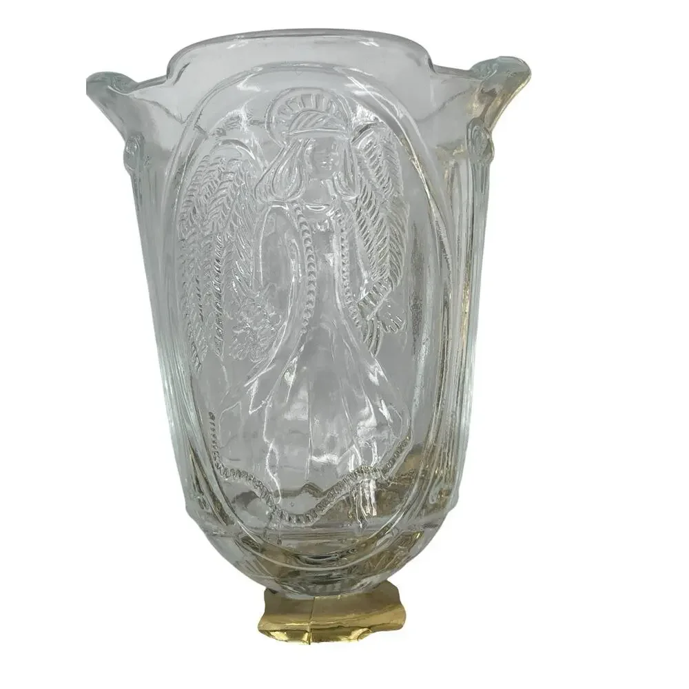 Vintage Homco Double Candle Sconces Pair Gold Hollywood Regency Angel Shades
